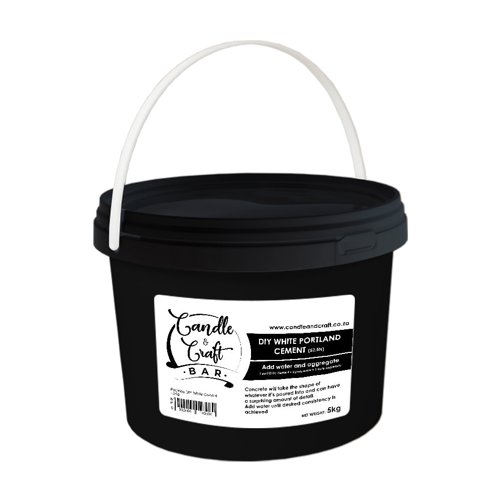 DIY White Cement - 5Kg - Candle and Craft Bar - PWPC5