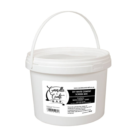 DIY White Cement Screed Mix - Candle and Craft Bar - PWSM5